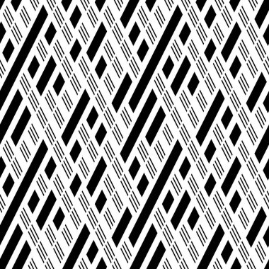 Eğik siyah segmentli pürüzsüz desen