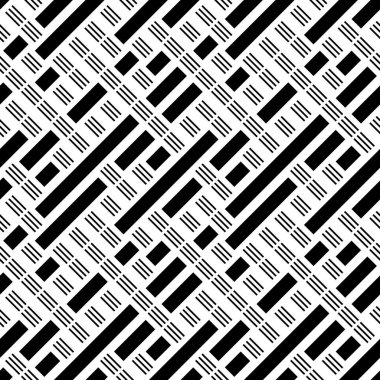 Eğik siyah segmentli pürüzsüz desen