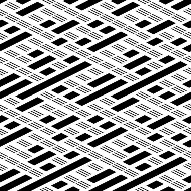 Eğik siyah segmentli pürüzsüz desen