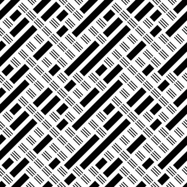 Eğik siyah segmentli pürüzsüz desen