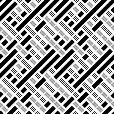 Eğik siyah segmentli pürüzsüz desen