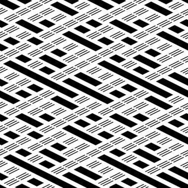 Eğik siyah segmentli pürüzsüz desen