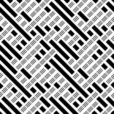 Eğik siyah segmentli pürüzsüz desen