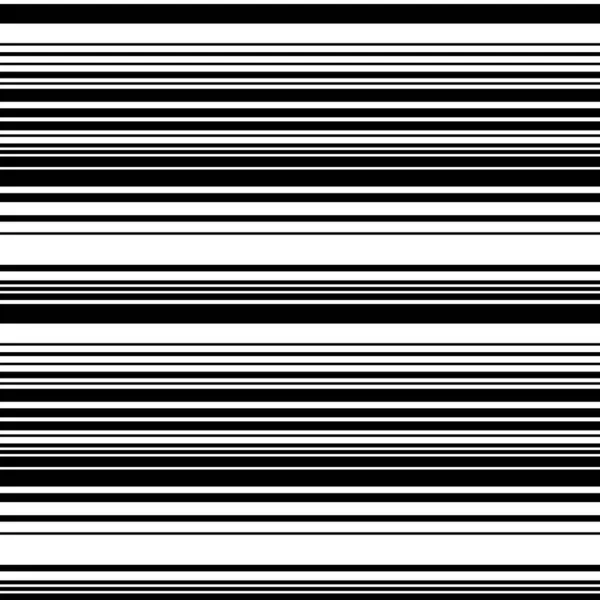 Безшовний Візерунок Горизонтальними Чорними Лініями — стоковий вектор