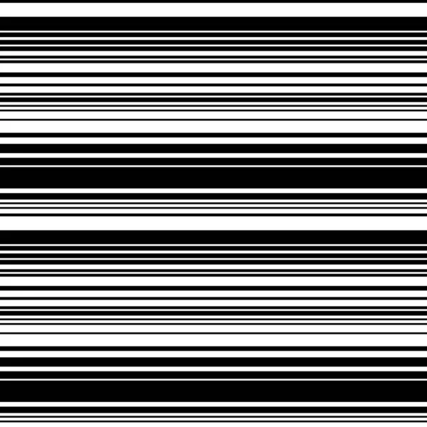 Seamless Pattern Horizontal Black Lines — Stock Vector