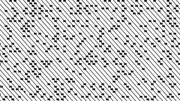 Fond Mouvement Avec Lignes Obliques Rectangles Noirs — Video