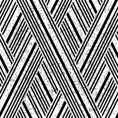 Grunge eğimli segmentleri olan geometrik dikişsiz arkaplan 