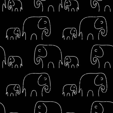 Anne fil ve bebeğinde pürüzsüz bir iz var.