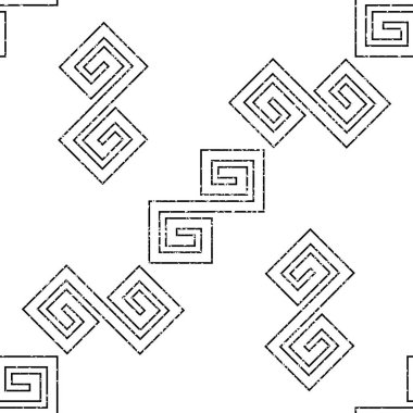 grunge dikişsiz desen siyah dış hatlı geometrik biçim dokusu