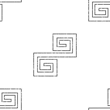 grunge dikişsiz desen siyah dış hatlı geometrik biçim dokusu