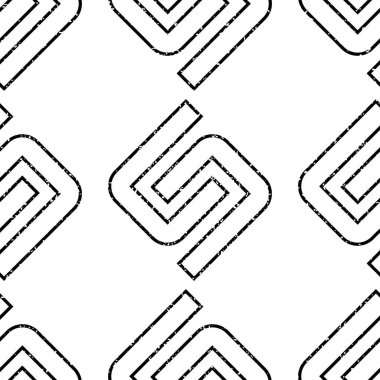 Siyah S harfi dokusuna sahip pürüzsüz bir desen