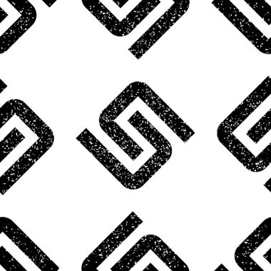 Siyah S harfi dokusuna sahip pürüzsüz bir desen