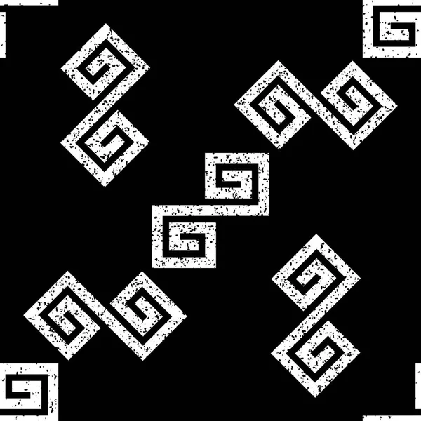 Grunge Patrón Sin Costura Con Formas Geométricas — Archivo Imágenes Vectoriales