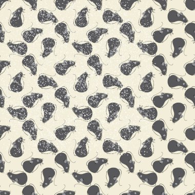 Siyah mikroskobik 7571 'li kusursuz desen.