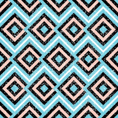 Renkli kareler 7592 'de pürüzsüz desen.