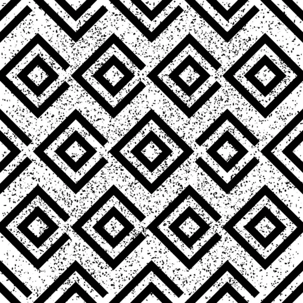 Seamless Pattern Black White Squares 7183 — Stock Vector