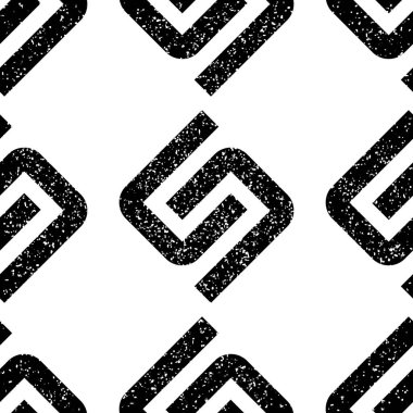 Siyah S harfi dokusu 18028 olan kusursuz desen.