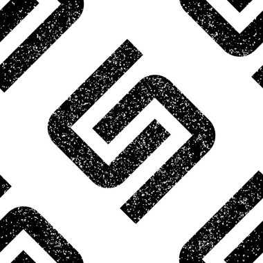 Siyah S harfi dokusu 10 8029 olan kusursuz desen.