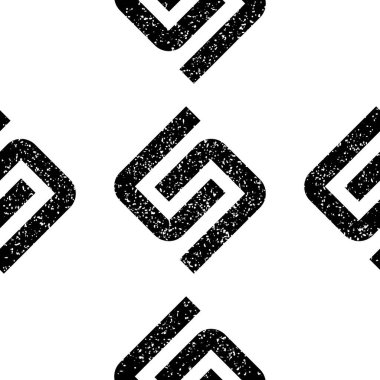 Siyah S harfi deseni olan kusursuz desen 5 8033