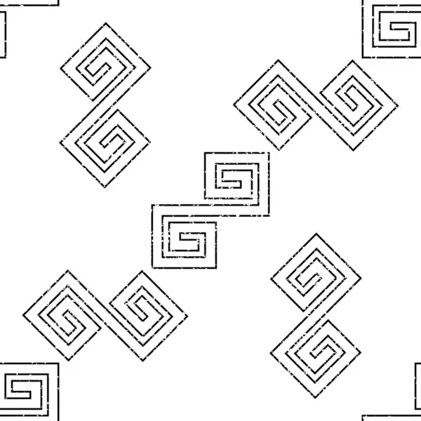 Patrón Sin Costura Con Contorno Negro Formas Geométricas Textura 7989 — Archivo Imágenes Vectoriales
