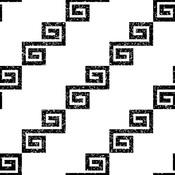 Nahtloses Muster Mit Schwarzen Geometrischen Formen Textur 8007 — Stockvektor