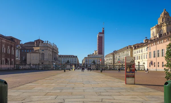 Piazza Castello w Turynie — Zdjęcie stockowe