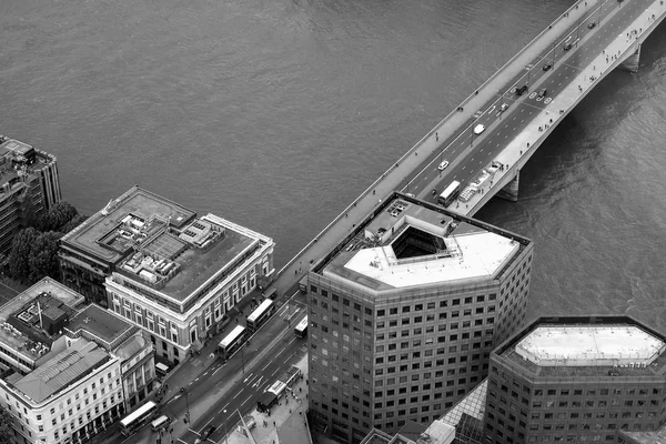 Aerial view of River Thames in L — Stock Photo, Image