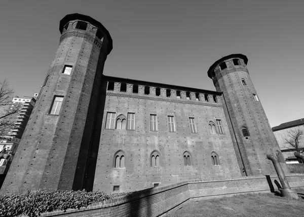 Palazzo Madama en Turín en blanco y negro —  Fotos de Stock