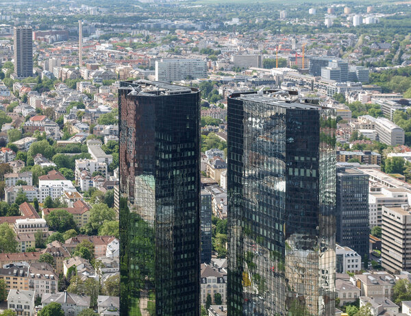 FRANKFURT AM MAIN, GERMANY - CIRCA JUNE 2013: The Deutsche Bank headquarters