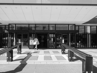 Siyah ve beyaz Londra'da British Library
