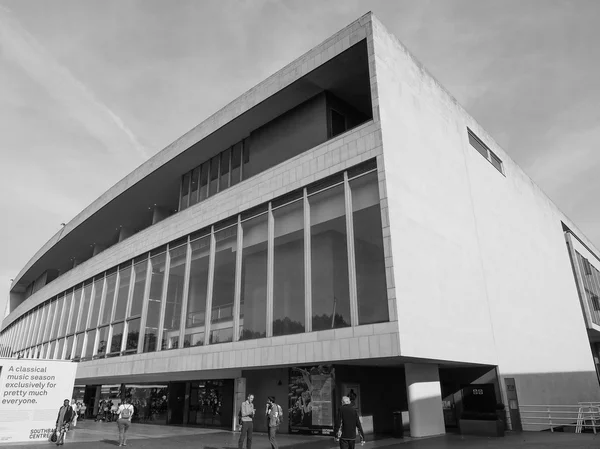 Royal Festival Hall in London in black and white — стоковое фото
