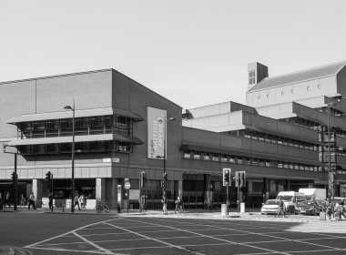 Siyah ve beyaz Londra'da British Library