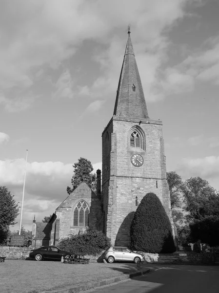 Village Vert à Tanworth à Arden en noir et blanc — Photo