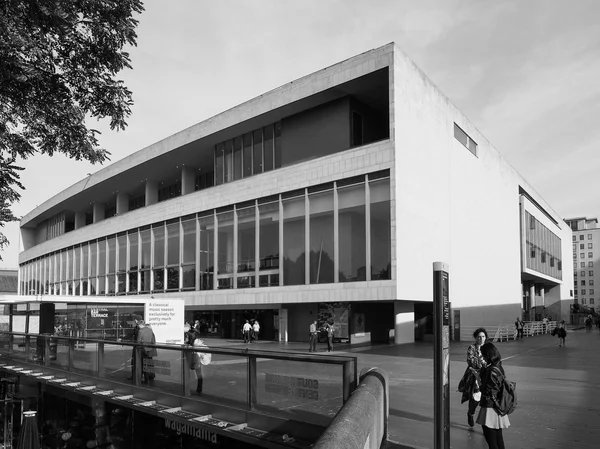Royal Festival Hall in London in black and white — стоковое фото
