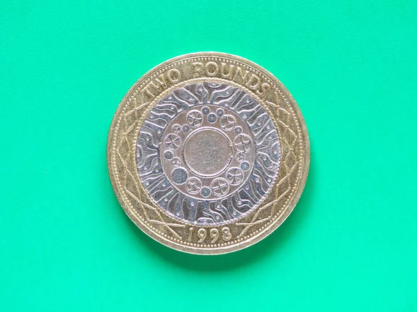 GBP Pound mynt - 2 Pounds — Stockfoto