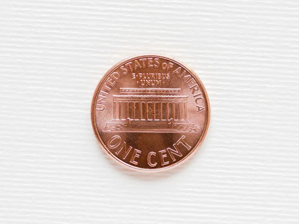 Moneda de dólar - 1 céntimo — Foto de Stock