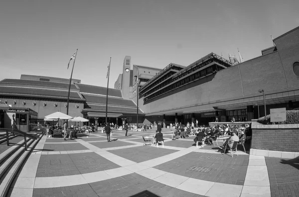 British Library in London in black and white — Stock Photo, Image