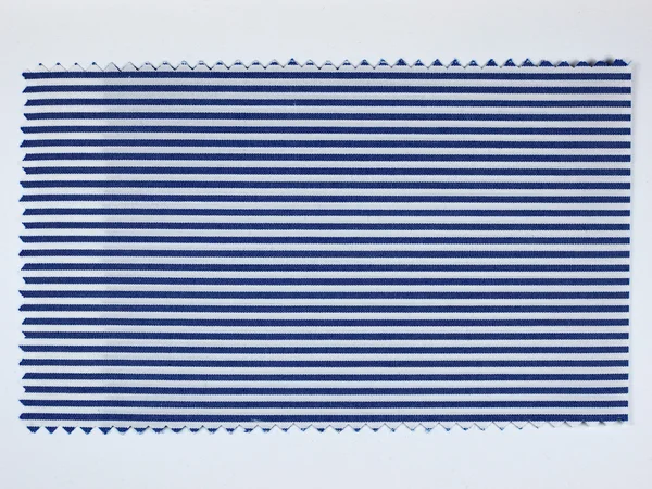 Blue Striped fabric sample — Stock Photo, Image