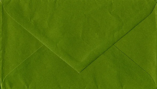 Envelope verde isolado — Fotografia de Stock