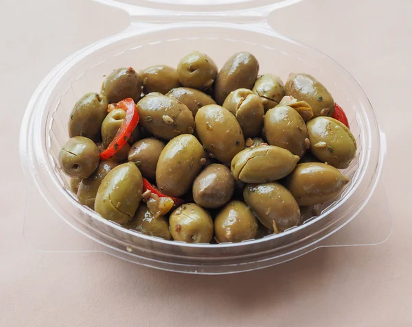 Olives vertes légumes — Photo