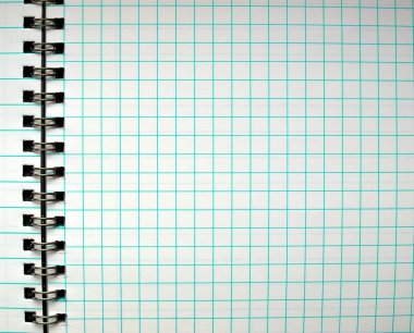 boş defter sayfası