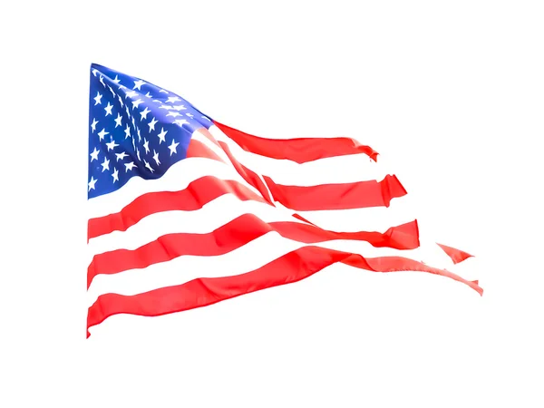 美国国旗飘 — 图库照片