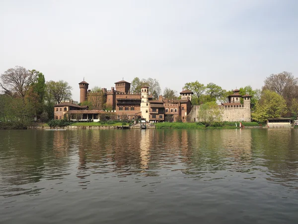 Středověký hrad v Turíně — Stock fotografie