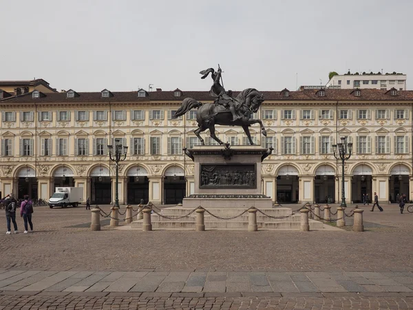 Piazza san carlo στο Τορίνο — Φωτογραφία Αρχείου