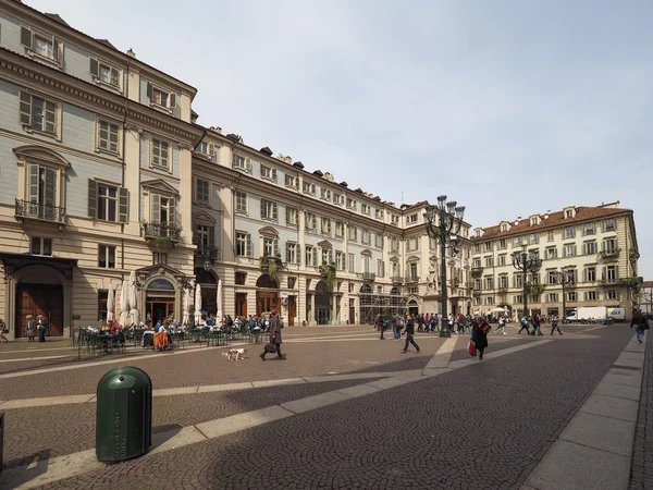 Piazza Carignano, Torino — Stok fotoğraf