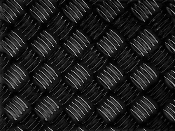 Black steel diamond plate background — Stock Photo, Image