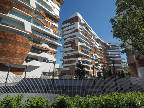 Complexo Residencial CityLife Milano por Zaha Hadid em Milão — Fotografia de Stock