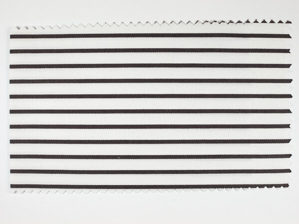 Black Striped fabric sample