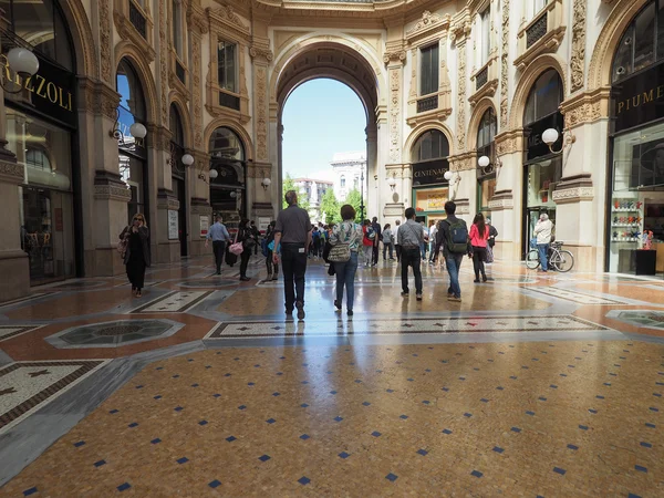 Galleria Vittorio Emanuele II a Milano — Foto Stock