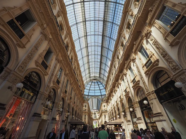 Milano 'daki Galleria Vittorio Emanuele II — Stok fotoğraf